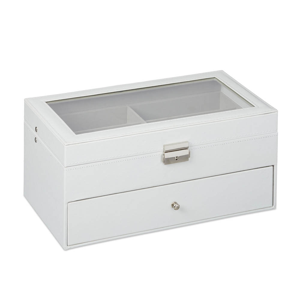 Brillenbox weiß Clearance
